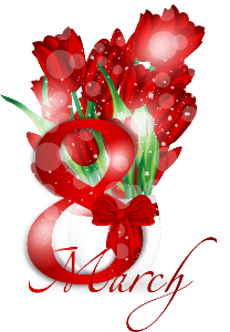 an 8th march greeting